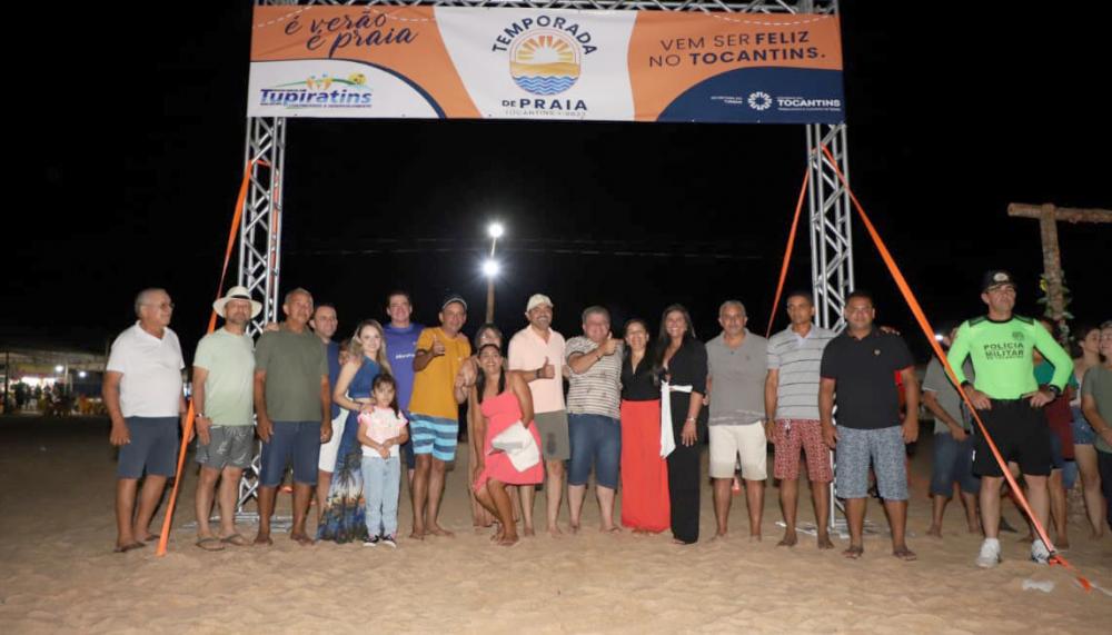 Governador Wanderlei Barbosa inaugura Temporada 2023 da Praia da Raposa em Tupiratins