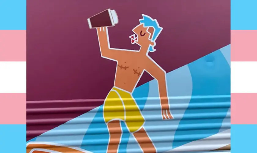 Banner em cafeteria que ilustra transição de gênero gera críticas: ‘Cirurgias irreversíveis’