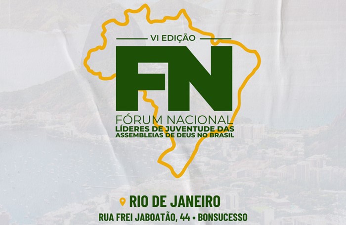 VI Fórum Nacional de Líderes de Juventude acontece neste sábado (16)