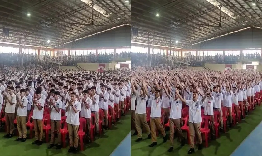 Mais de 600 estudantes cantam a música cristã “Bondade de Deus” durante formatura do ensino médio nas Filipinas