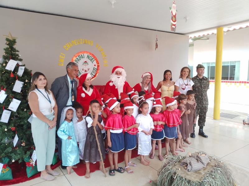 Na próxima segunda, 4, Papai Noel dos Correios entregará presentes às crianças do Cmei Chapeuzinho Vermelho