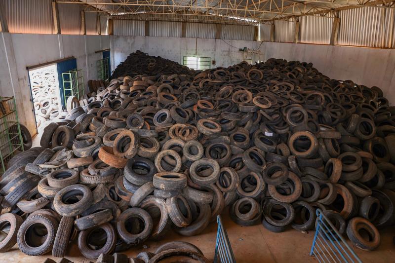 Palmas destina 1.320 toneladas de pneus para a reciclagem em 2023