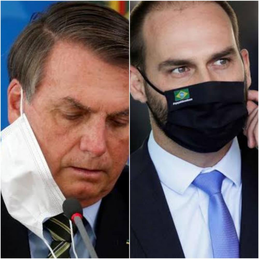 Justiça faz anulação de multas contra Bolsonaro e deputado Eduardo Bolsonaro por falta do uso de máscara