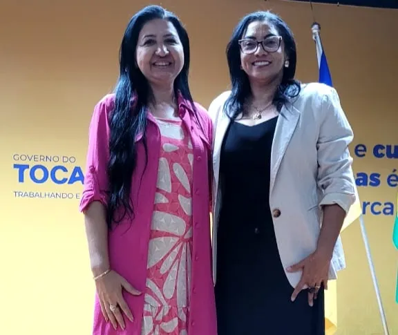 Rosilene Martins, pré-candidata a vereadora e Berenice Barbosa,Secretária da Mulher do Estado do Tocantins