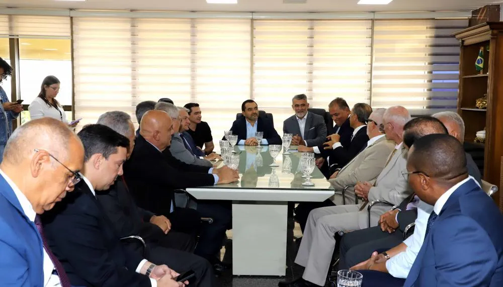 Governador Wanderlei Barbosa recebe presidentes dos Tribunais de Contas de Portugal e Angola