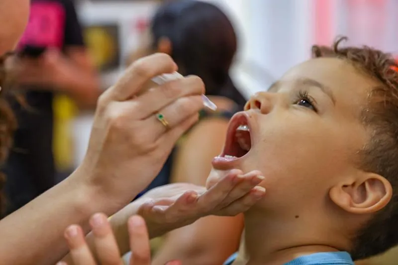Encerramento da campanha de vacinação contra poliomielite ocorre no Parque Cesamar