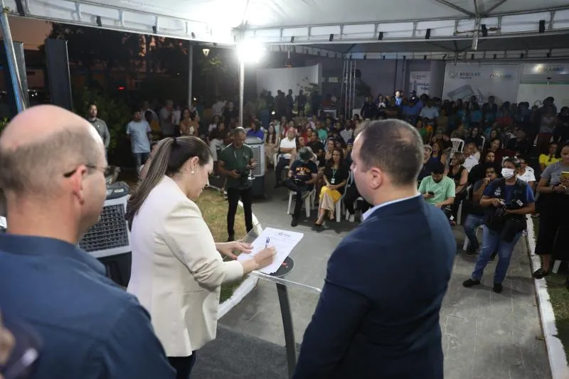 Prefeita Cinthia destacou que regularização fundiária tem sido prioridade na sua gestão