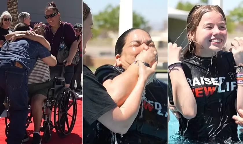 Presa é batizada e leva familiares ao batismo após reencontro