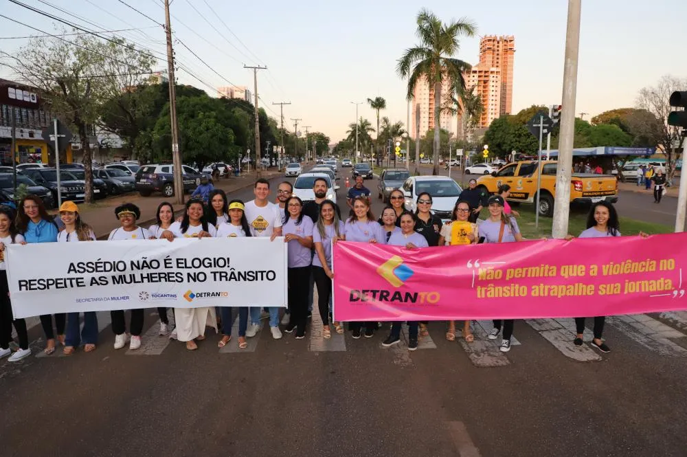 Iniciativa da Secretaria da Mulher, em parceria com o Detran, conscientiza homens e mulheres em todo Tocantins sobre violência no trânsito