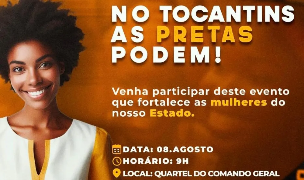 Evento começa às 9 horas, no auditório do Quartel do Comando Geral (QCG) da Polícia Militar do Tocantins (PMTO), em Palmas