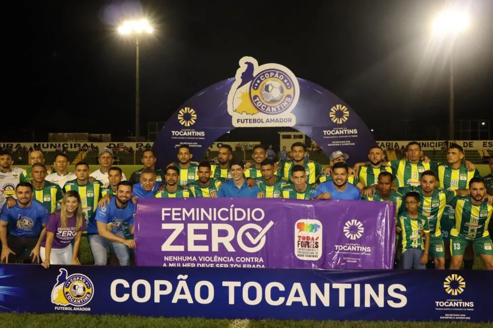 Governo do Tocantins lança campanha pelo Feminicídio Zero durante abertura do Copão Tocantins de Futebol Amador