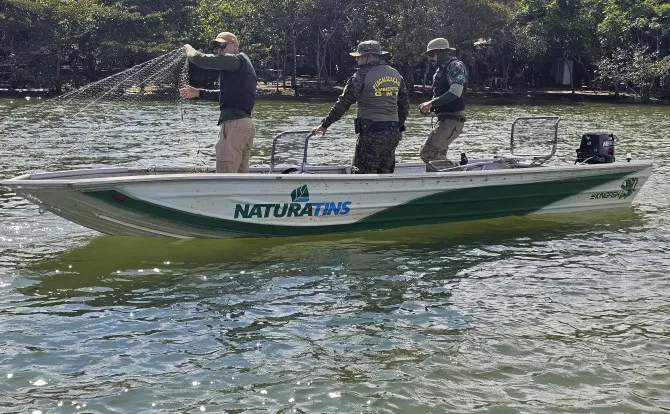 Naturatins intensifica fiscalização e apreende mais de 4 mil metros de redes de pesca no Tocantins