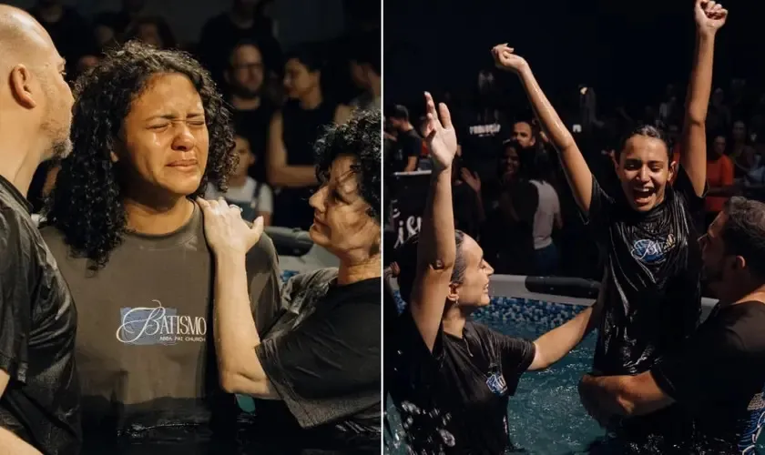 A ABBA PAI Church celebrou o batismo de adultos, jovens e adolescentes. (Foto: Instagram/ABBA PAI Church).