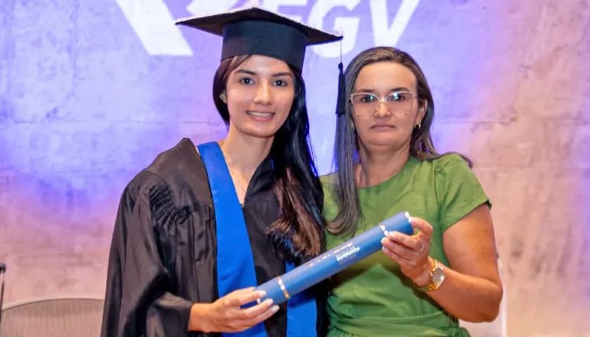 Janaina e sua mãe Ana Cláudia Neres