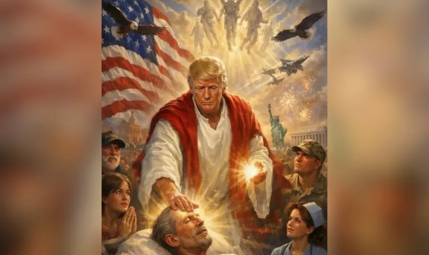 Post repercutido no Instagram após publicação de Trump ser apagada da Truth Social. (Captura de tela)