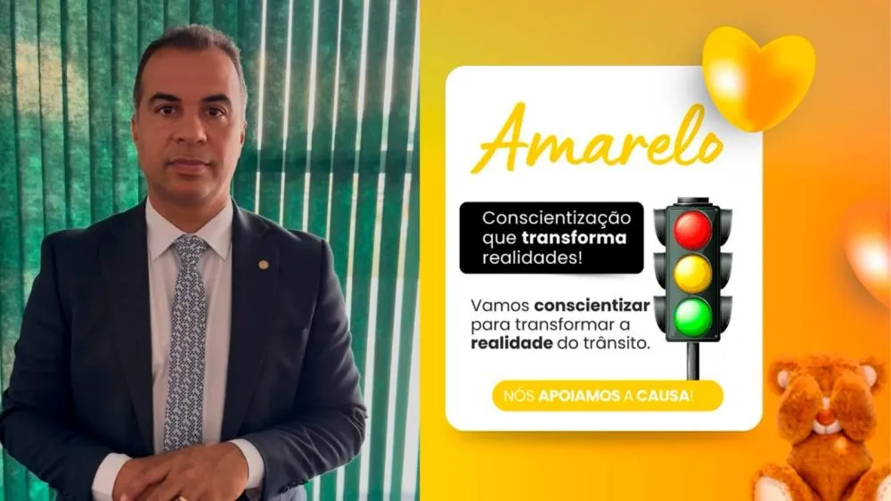 Deputado Filipe Martins reforça conscientização pelo Maio Amarelo e destaca importância de um trânsito mais seguro