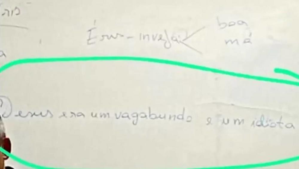 Durante aula, professor diz que Jesus era “um vagabundo e um idiota”