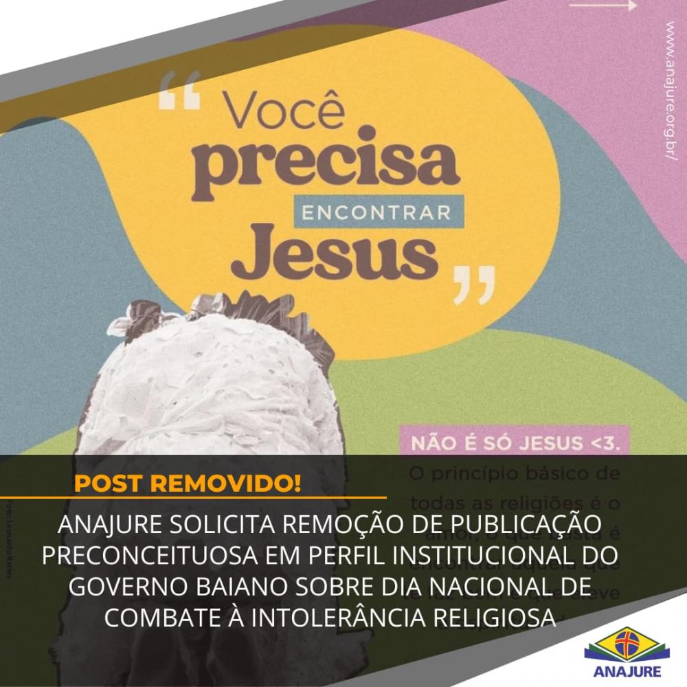 Na Bahia, juristas cristãos acionam o governo estadual após campanha de criminalizar frase cristã
