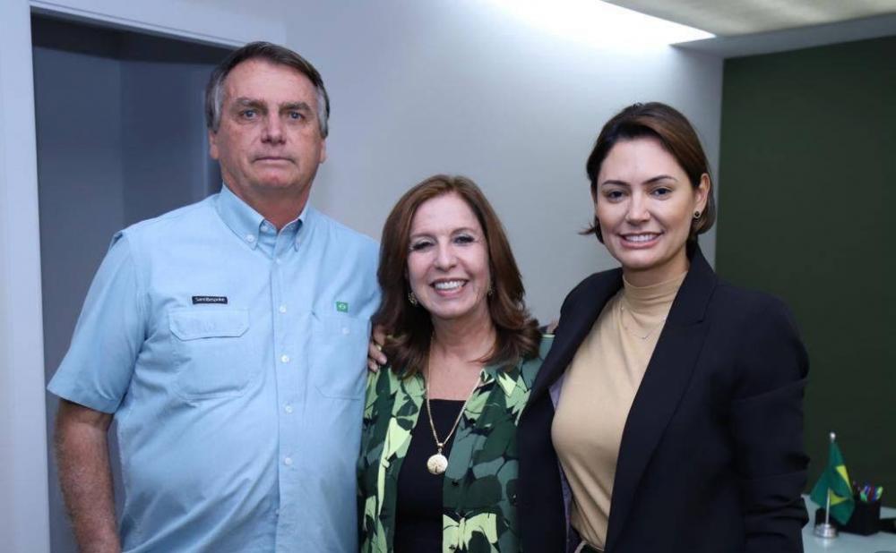 Ex-prefeita de Palmas, Nilmar Ruiz, é apresentada por Michele Bolsonaro como a nova secretária nacional do PL Mulher