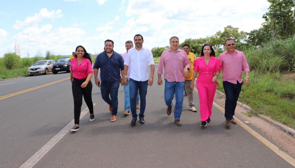 Governador Wanderlei Barbosa entrega recapeamento asfáltico da TO-415 com investimento de mais de R$ 11 milhões